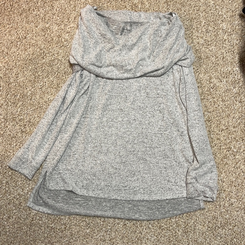 Gray off the shoulder